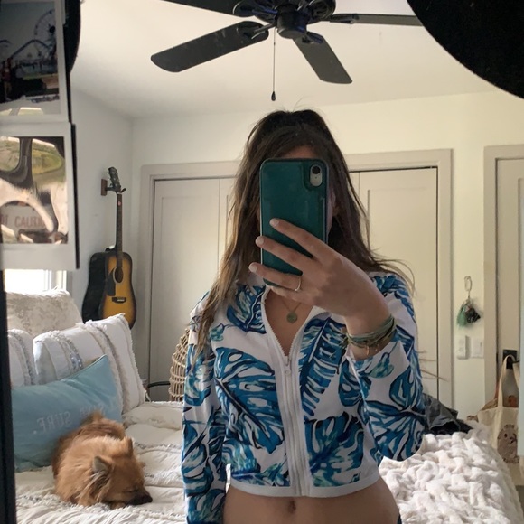 🍍Two Piece Swim Suit / Zippered Front Wetsuit Top - Picture 7 of 12